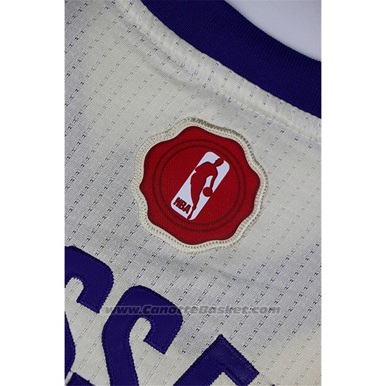 Maglia Natale 2015 Los Angeles Lakers D'Angelo Russell #1 Bianco